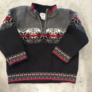 Boys Hanna Anderson Christmas cotton sweater size 2-3